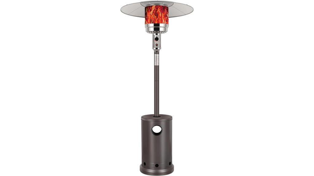 propane patio heater table