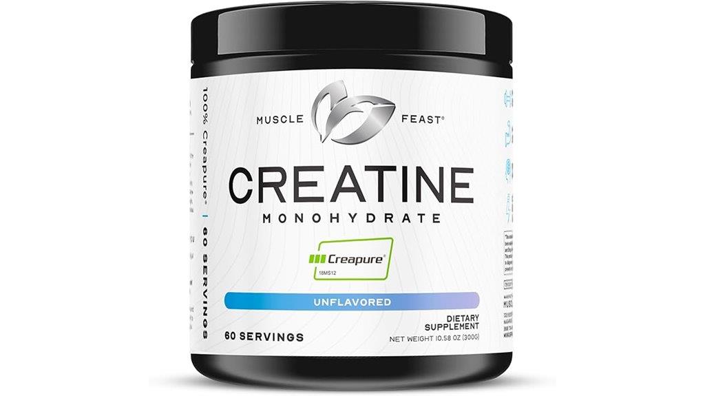 pure creatine monohydrate powder