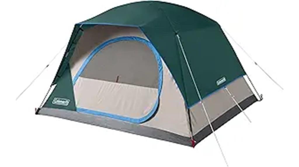 quickly assembles spacious shelter