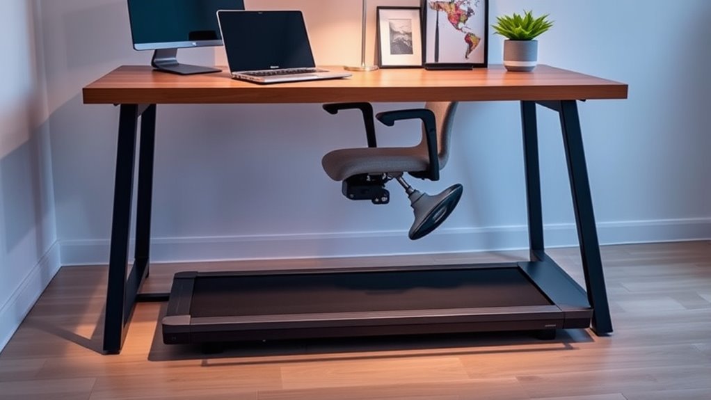 quiet under desk treadmill options