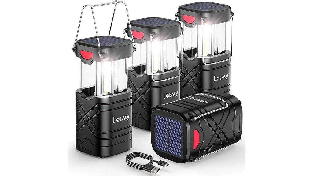 rechargeable camping lantern set