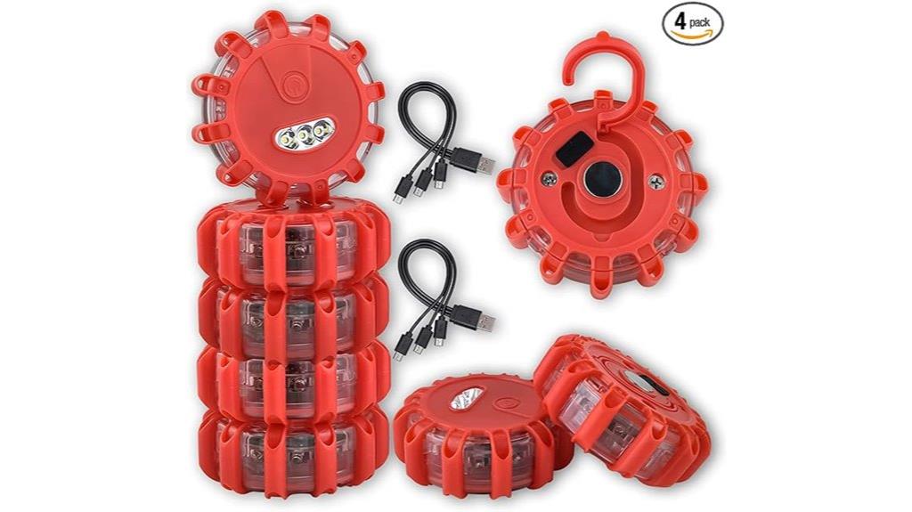 rechargeable emergency road flares