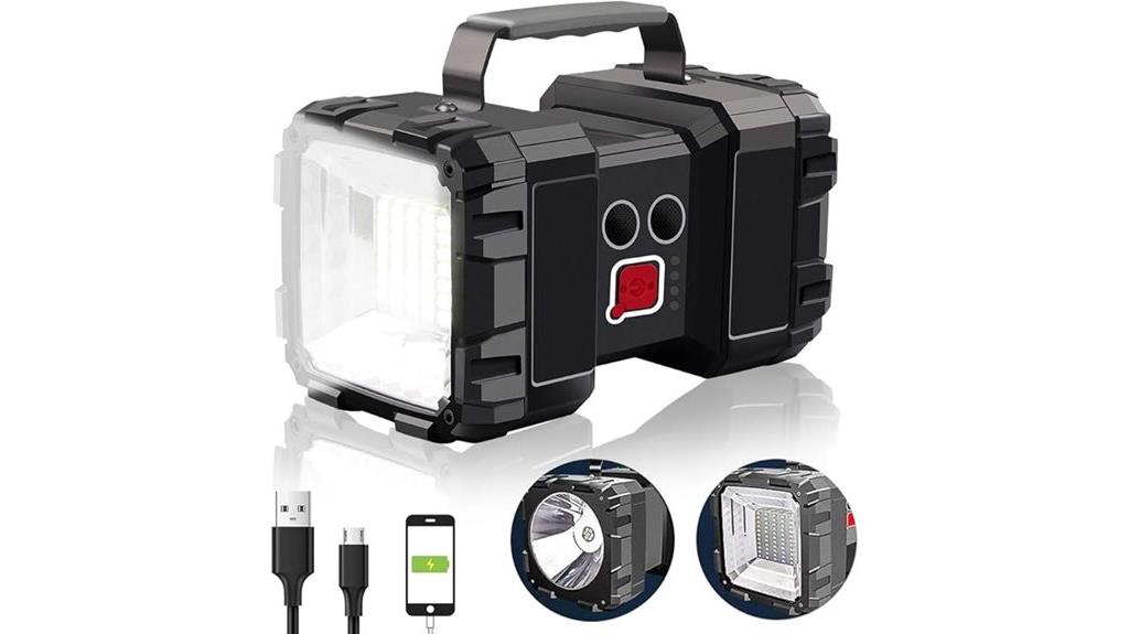 rechargeable led flashlight power