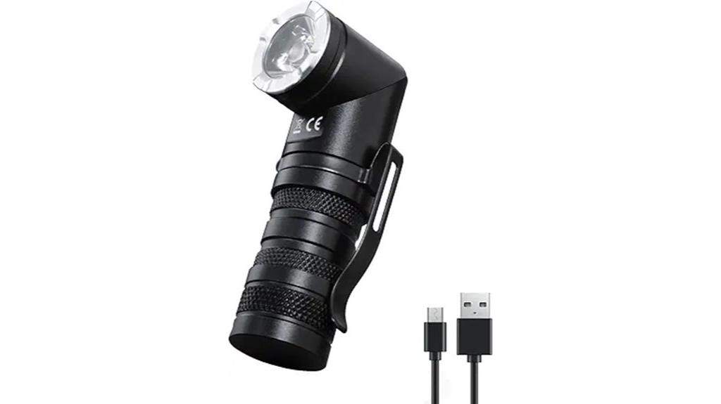 rechargeable led flashlight with magnetic base