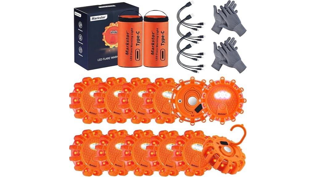 rechargeable led road flares