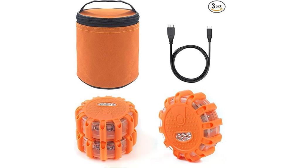 rechargeable led road flares