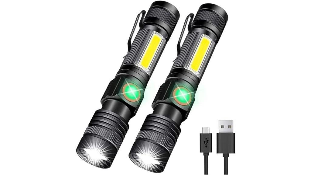 rechargeable magnetic led flashlight