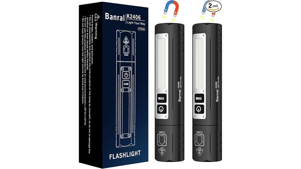 rechargeable magnetic led flashlight