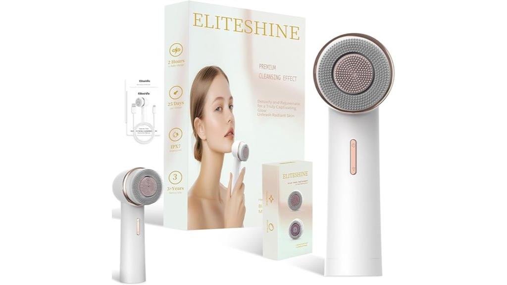 rechargeable silicone bristle brush