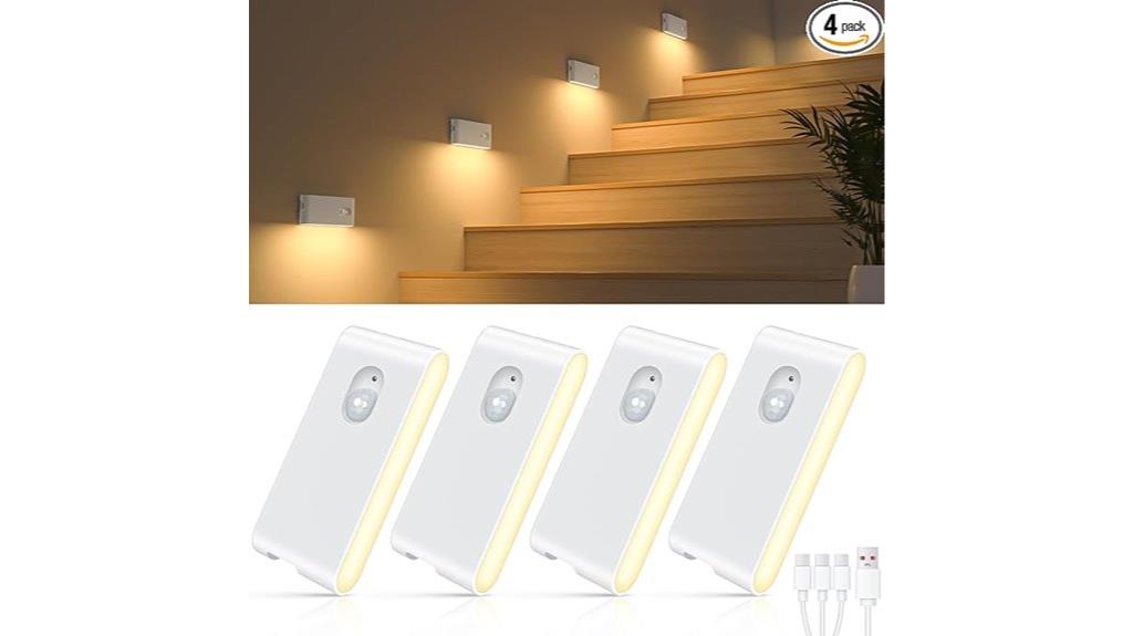 rechargeable stair light set