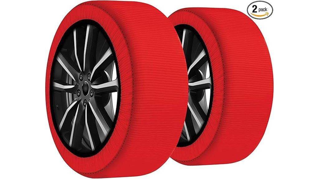 red xl car snow socks