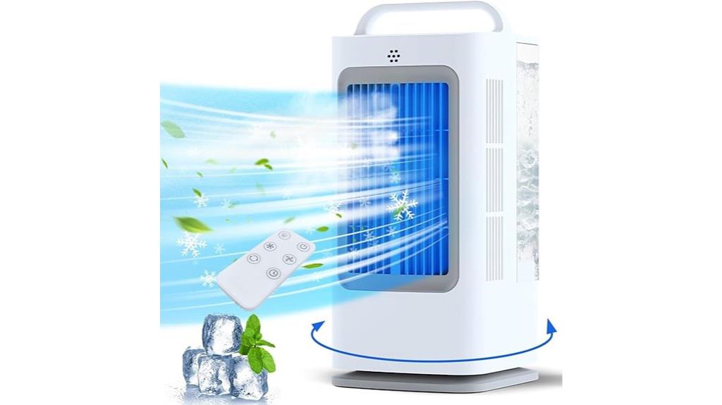 remote controlled oscillating cooler