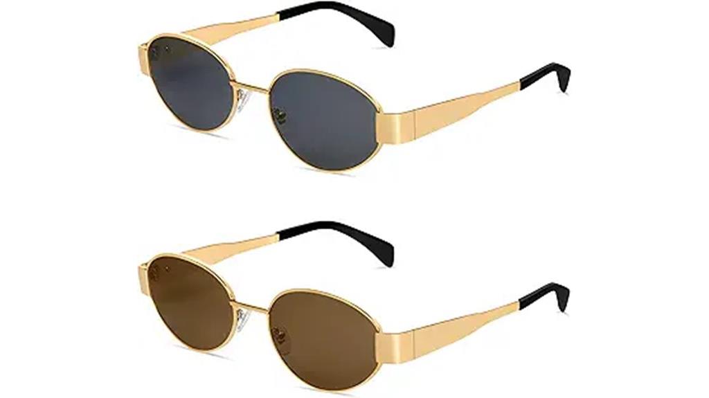 retro oval sunglasses
