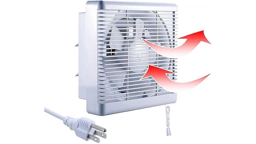 reversible wall exhaust fan