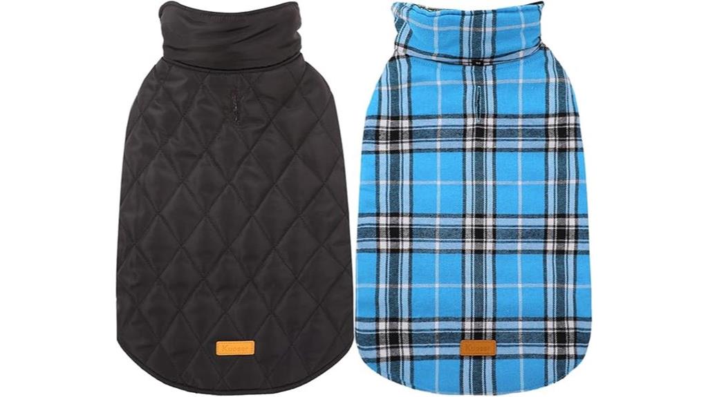 reversible waterproof dog coat