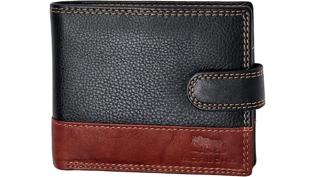 rfid blocking leather wallet