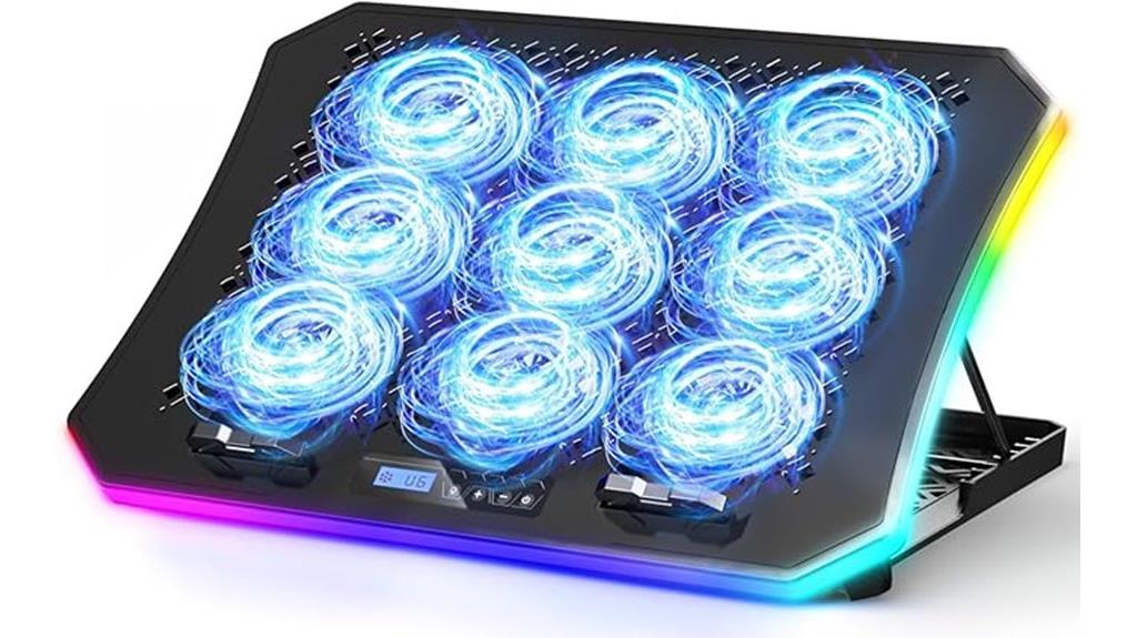 rgb gaming laptop cooler