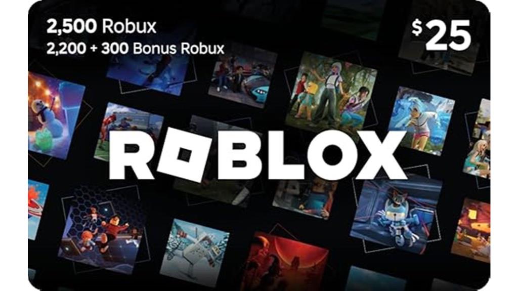 roblox gift card 2500 robux