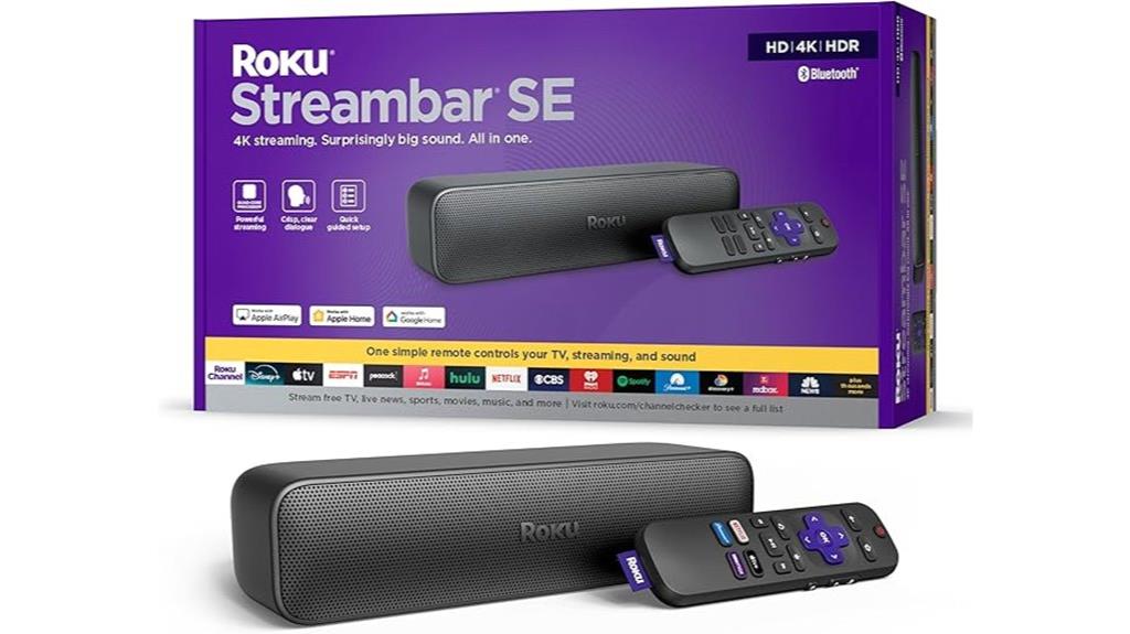 roku streambar se features