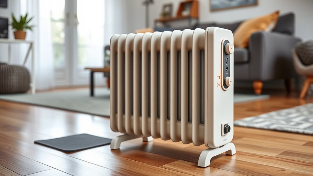 safe portable heater placement