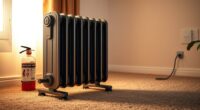 safe portable oil radiator use