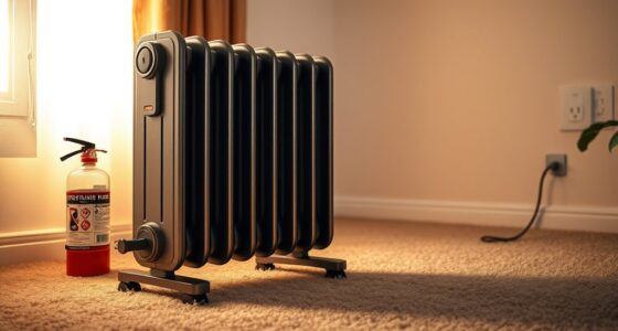 safe portable oil radiator use