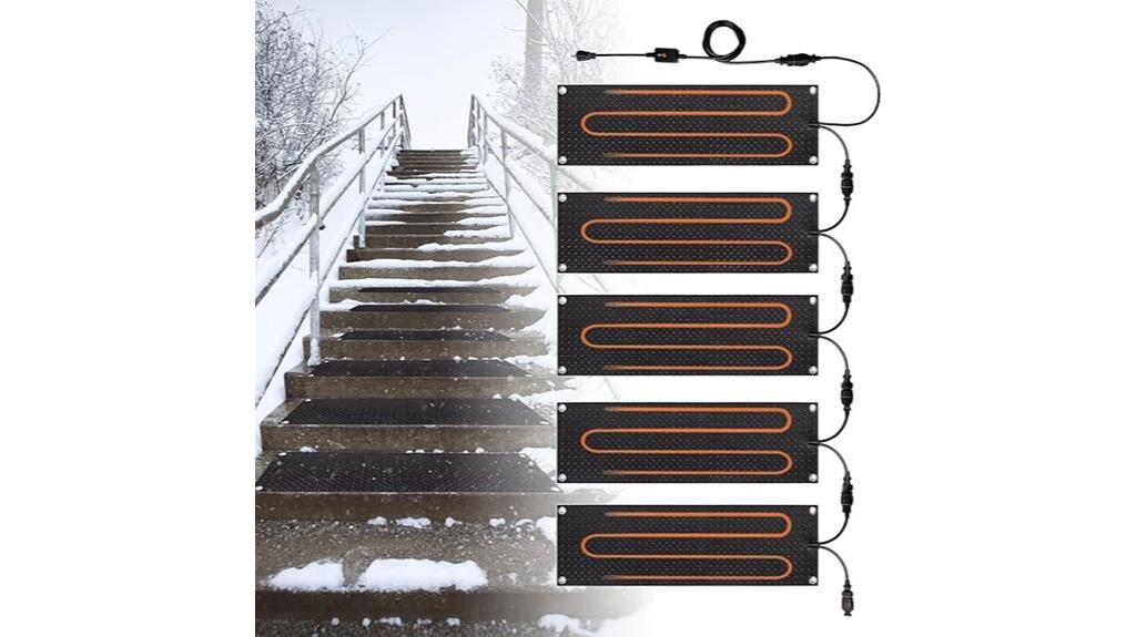 set of five heating mats