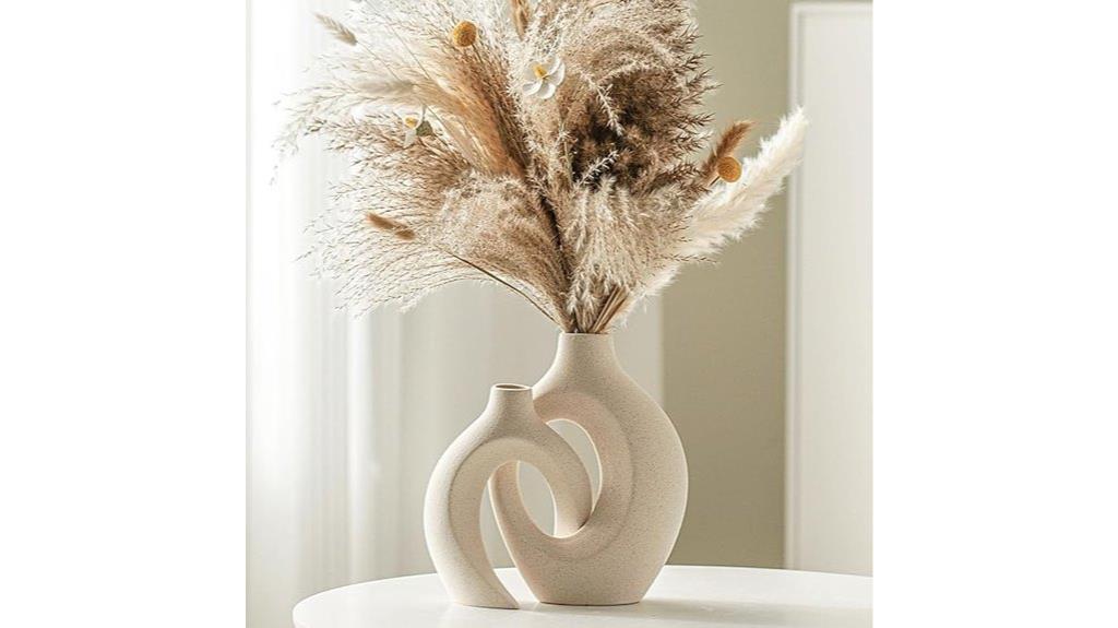 set of nordic ceramic vases