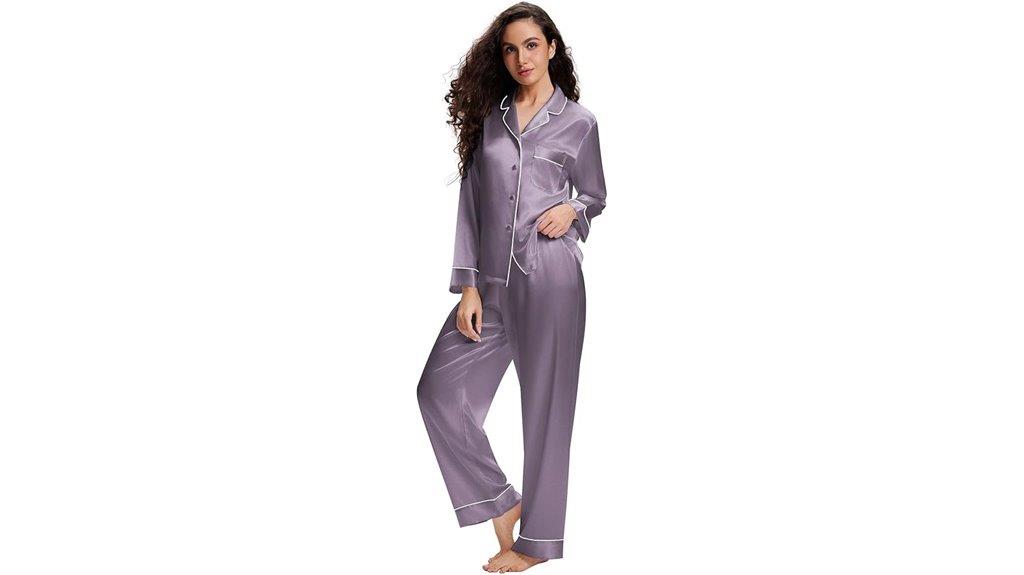 silk satin pajama sets