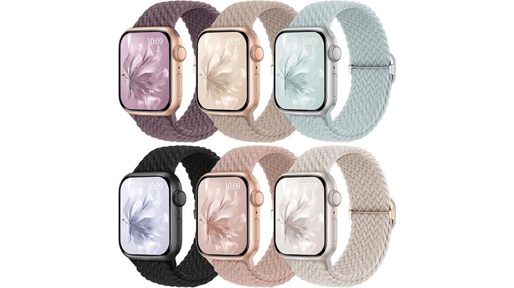 six pack braided watch bands