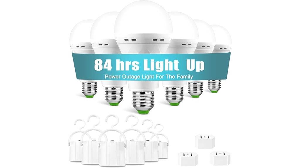 six pack rechargeable bulbs