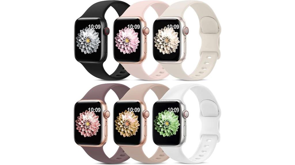 six pack silicone watch bands