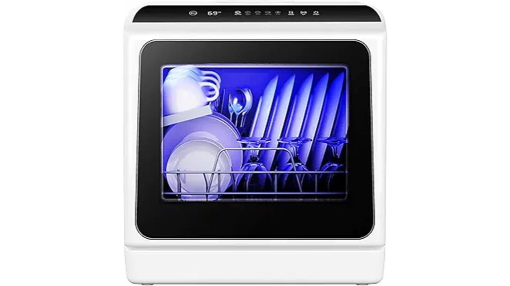 six program countertop dishwasher
