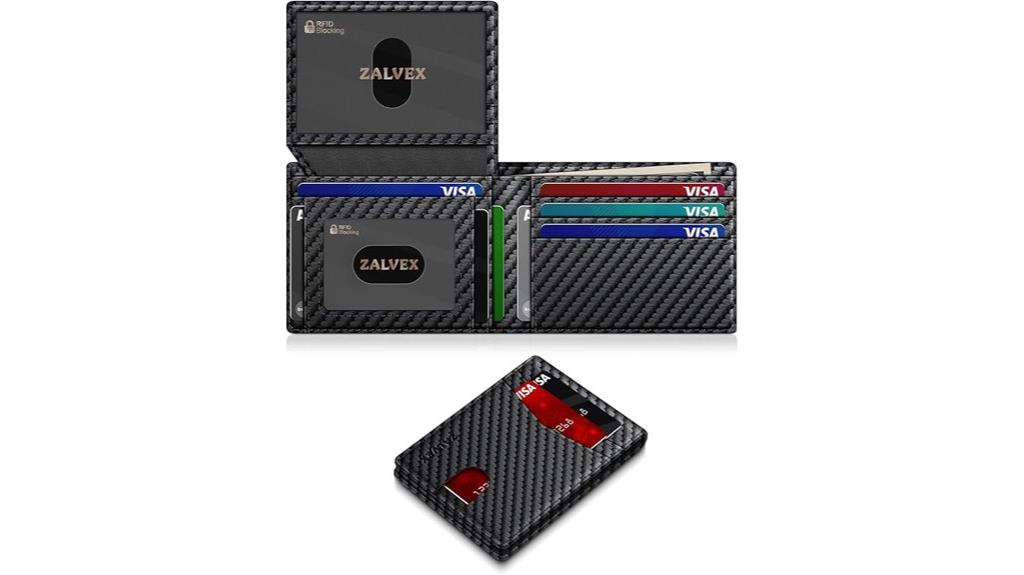 slim leather rfid wallet