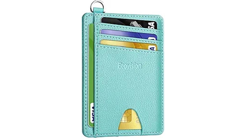 slim rfid wallet with detachable shackle