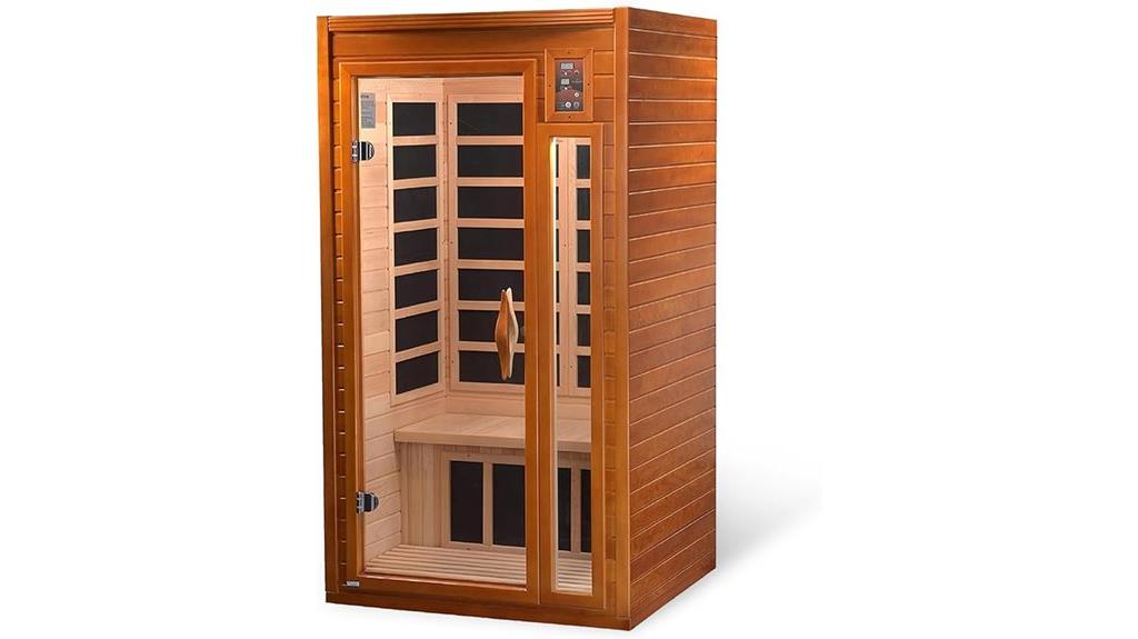 small infrared sauna for two