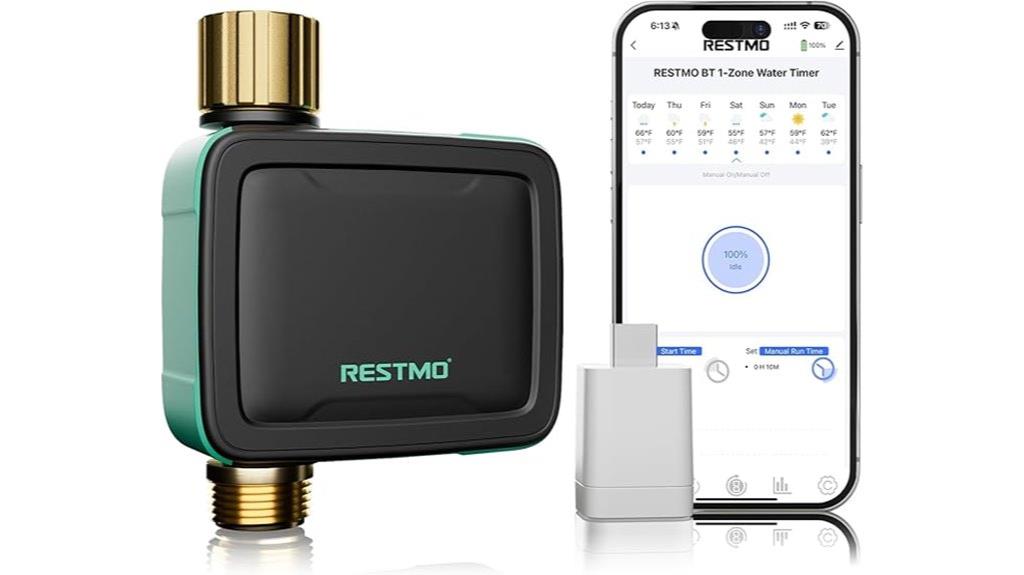smart sprinkler timer with flow