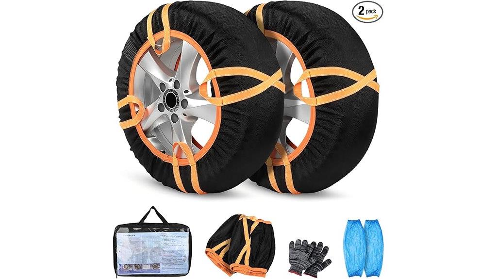 snow tire traction socks