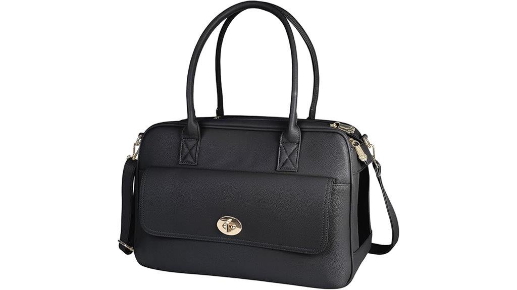 soft leather travel carrier