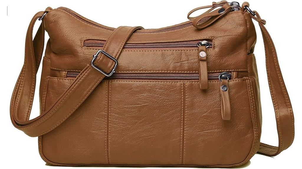 soft pu leather shoulder bag