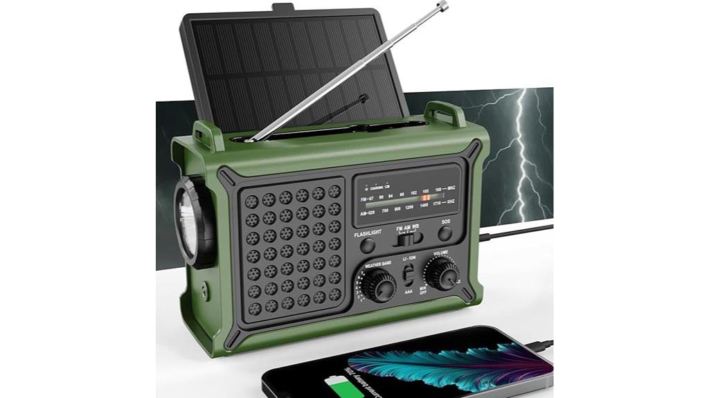 solar crank emergency radio