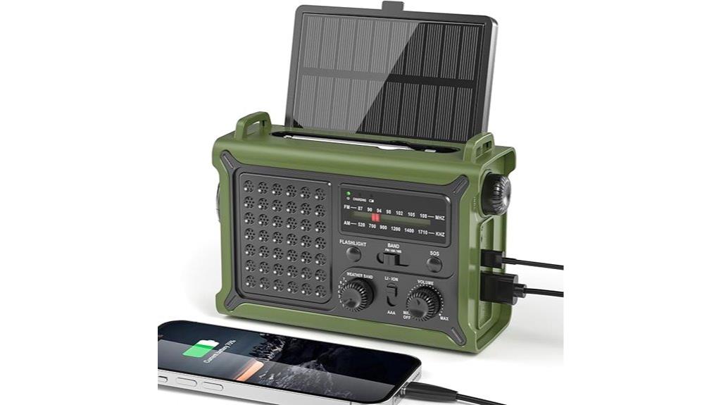 solar emergency radio charger