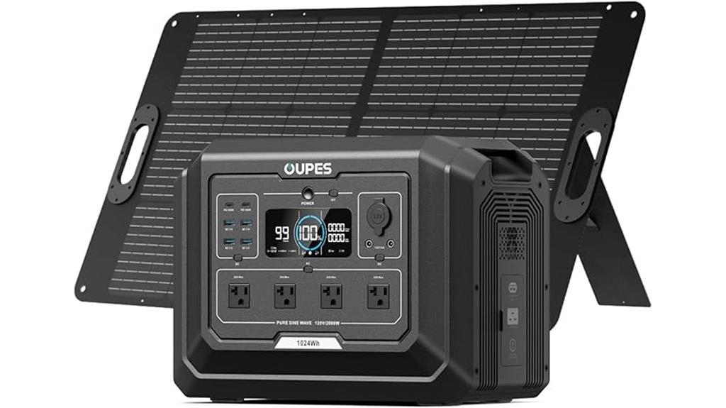 solar generator with panels