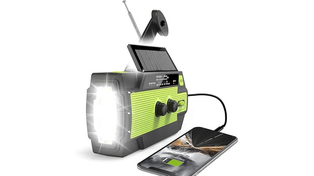 solar powered emergency radio