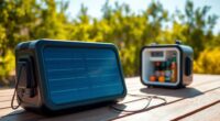 solar powered fridge battery options
