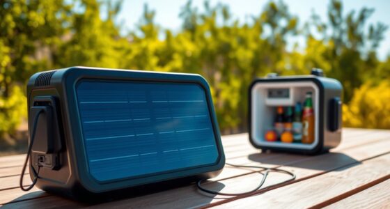 solar powered fridge battery options