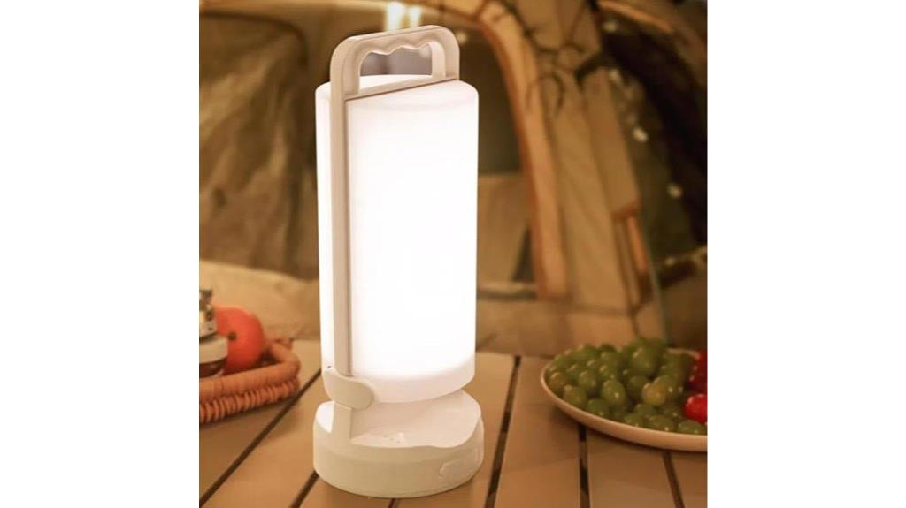 solar rechargeable camping lantern