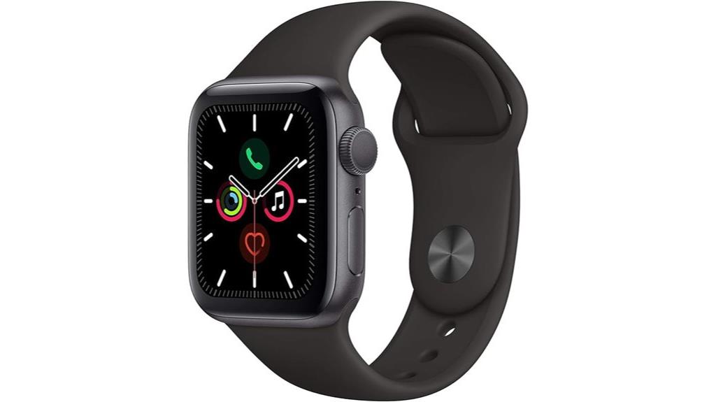 space gray aluminum watch