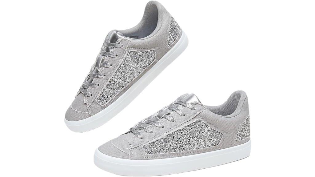sparkly sequin canvas sneakers
