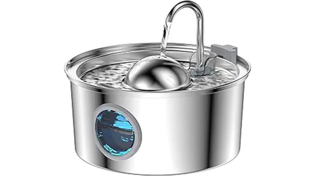 stainless steel cat fountain